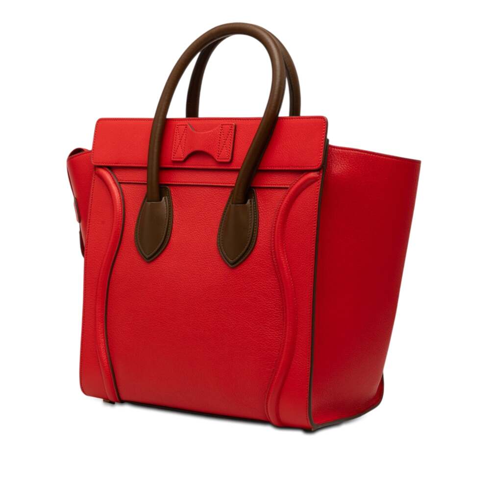 Celine Bicolor Luggage Bag Nubuck Mini #376028C98B - Picture 2 of 6